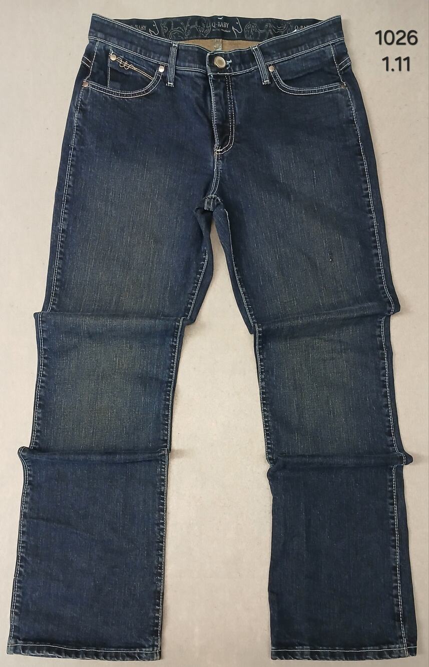 Wrangler Q-Baby (9/10x34) Mid Rise Boot Cut Riding Jeans